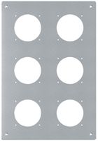 UP-Montageplatte robusto 3×2 Aluminium, natur