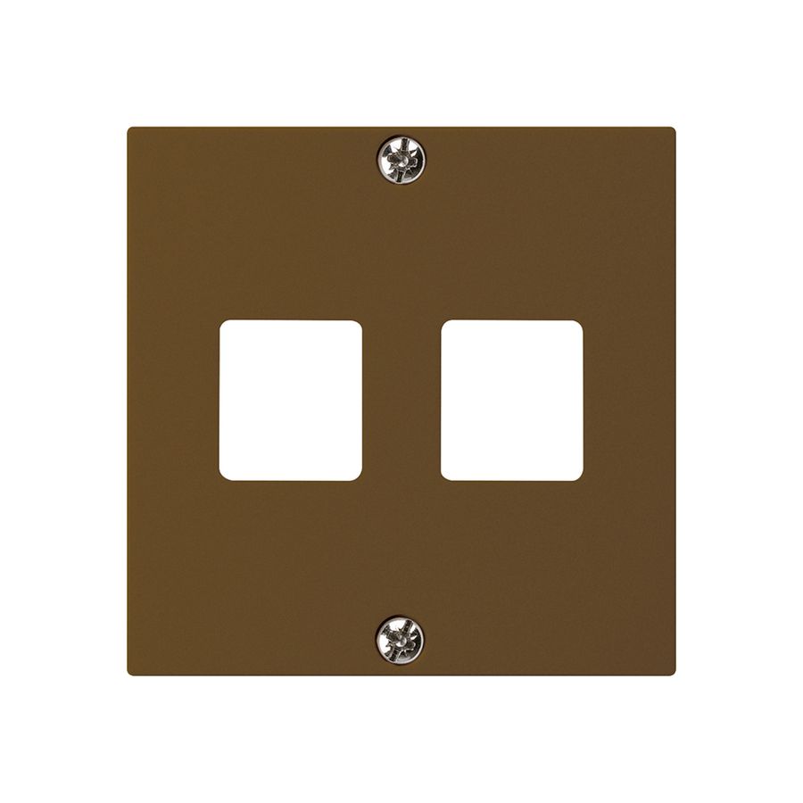 Placca frontale HMS kallysto per 2 moduli marrone