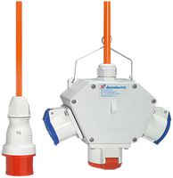 Distributeur en croix Demelectric HG840 2×CEE16/3 1×CEE16/5 1.5m