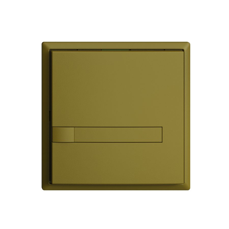 KNX-Taster RGB EDUE, 250mW, o.LED, m.Papiereinlage, 1×Taste, 1×Tastenb., ov