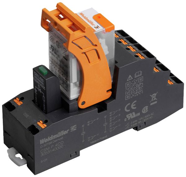 Relais WM CRMKIT P L 4CO 7A AgNi 184…253VAC LED Steckanschluss RT I