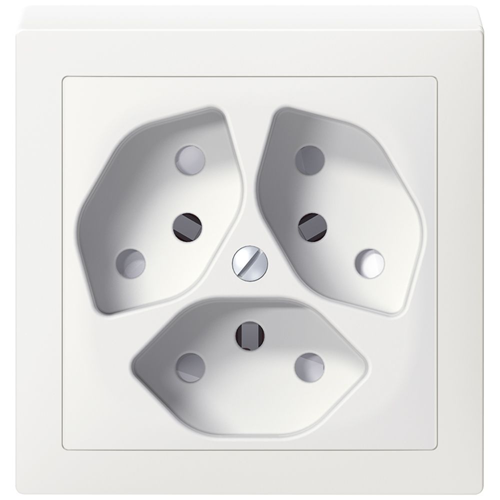Prise AP SIDUS 3×T13 blanc