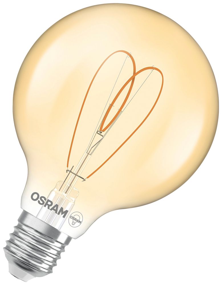 Lampada LED Osram Vintage 1906 E27 4.9W 470lm 822 REG Ø95×139mm oro