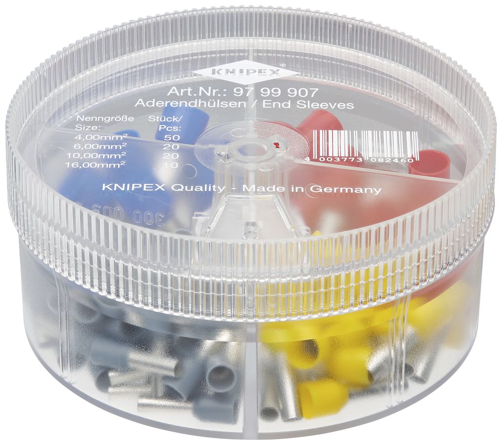 Assortiment embout de câble KNIPEX avec embouts de câble isolés 100 pièces