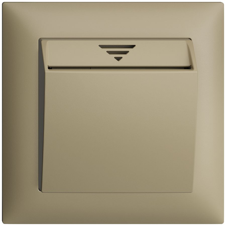 UP-Schalter Hotelcard 250VAC 1L EDIZIOdue sand