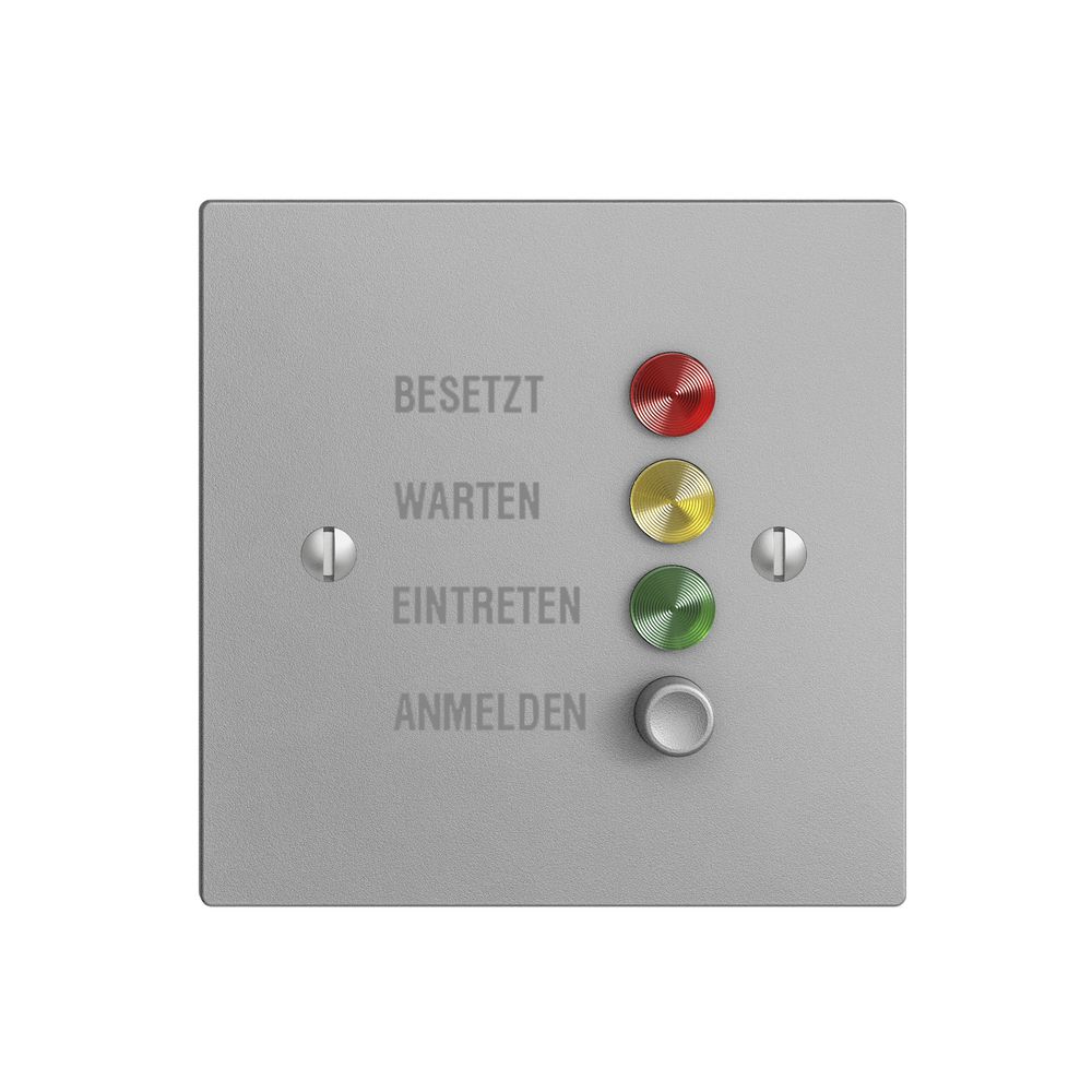 Türstation für Rufleuchte silver deutsch, EDIZIOdue