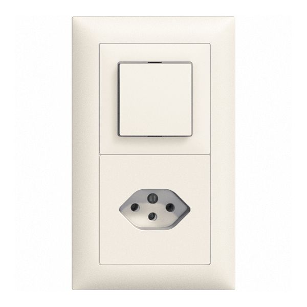 UP-Kombination EDIZIOdue AR+1×T13 weiss vertikal