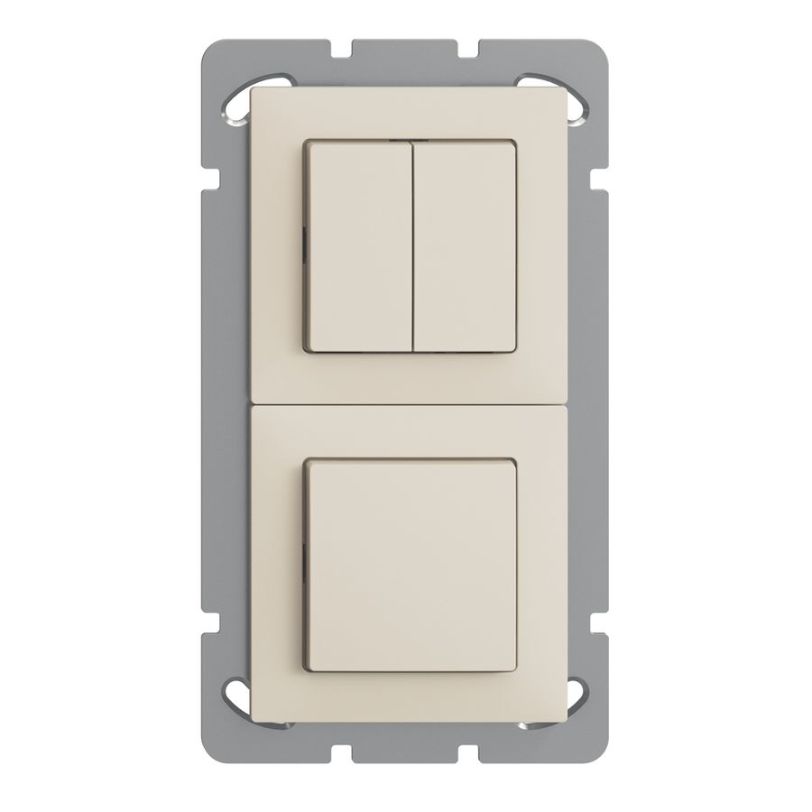 UP-Kombination EDIZIOdue 1/1P+3/1P crema