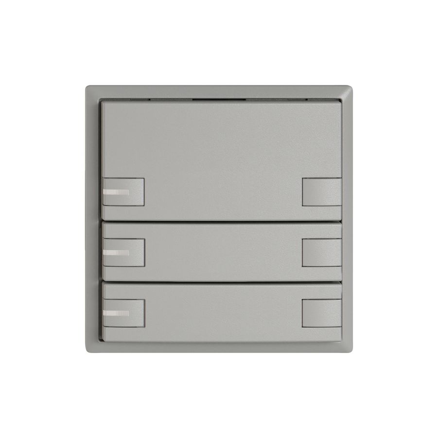 Pulsante KNX RGB EDIZIO.liv SNAPFIX® sensore temp.RGB-LED 3× com.2T grc