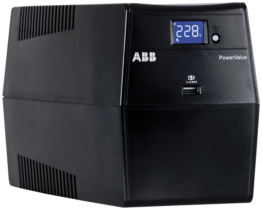USV-Anlage ABB PowerValue 11LI UP 800VA, 1L/1L, 800VA/480W, 1.5min