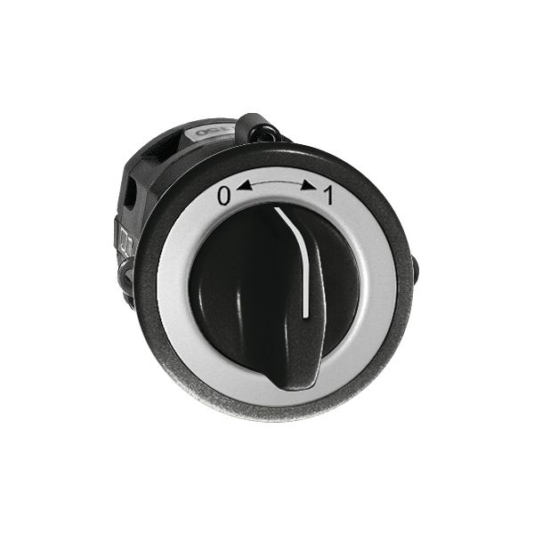 Contact pivotant ENC 0<-->1 noir avec manette