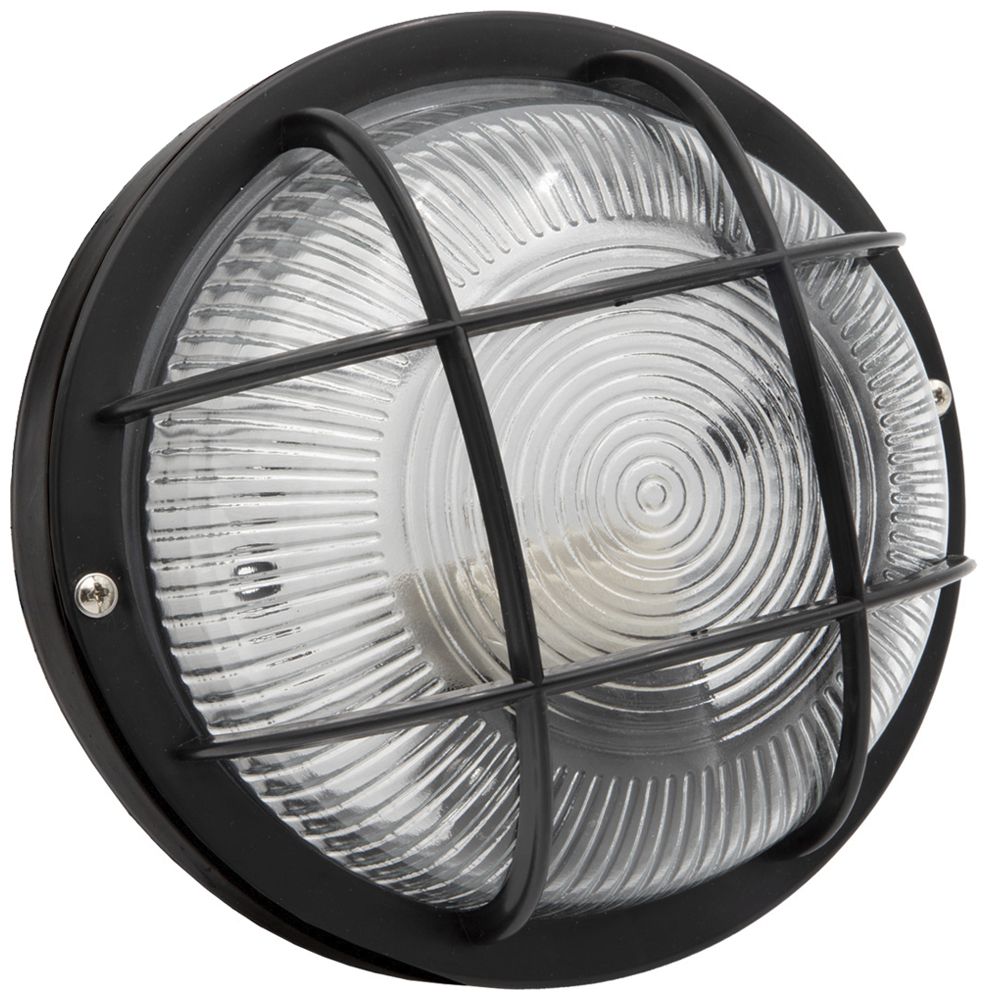 Plafoniera/applique Brennenstuhl E27 60W IP44 Ø185×100mm nero