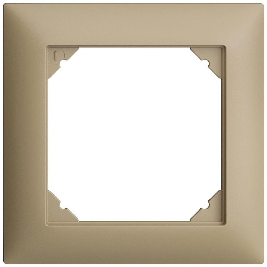 Abdeckrahmen EDIZIOdue 1×1 sand
