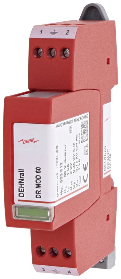 Parasurtension DEHN/elvatec SE DR M 2P 60 FM48V 1kA