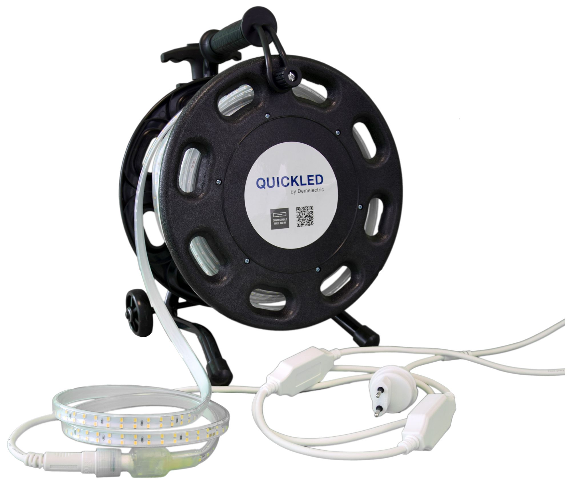 Fascia luminosa LED QUICKLED 180 IP65 240V 12W-1500lm/m 4000K 25m svolgit.1-lato