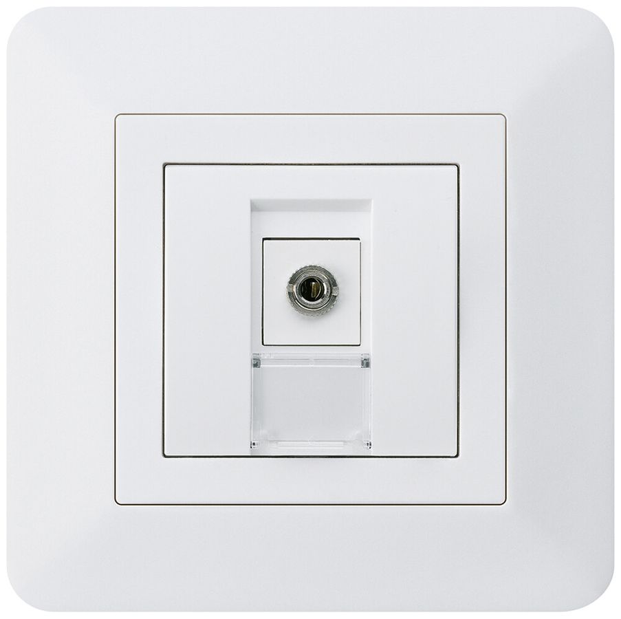 Prise de raccordement ENC kallysto.trend Jack Connector 3.5mm blanc