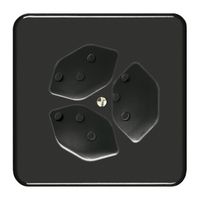 UP-Steckdose FH 3×T13/3S schwarz