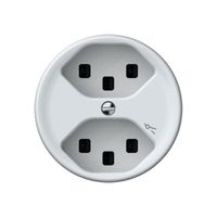 Presa origin 2×tipo 23 1×S 16A 230V 60×60mm bianco