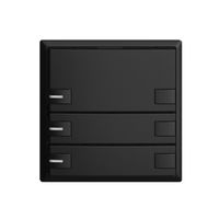 KNX-Taster RGB EDUE, 250mW, m.RGB-LED, 3×Taste, 2×Tastenb., sz