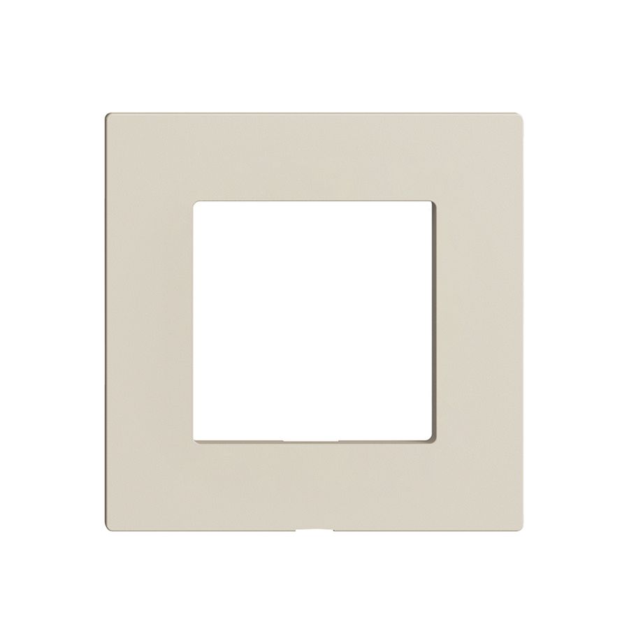 Plaque frontale Edue Wiser p.kit d.recouvrement, s.gravure, IP20, 60×60mm, crema