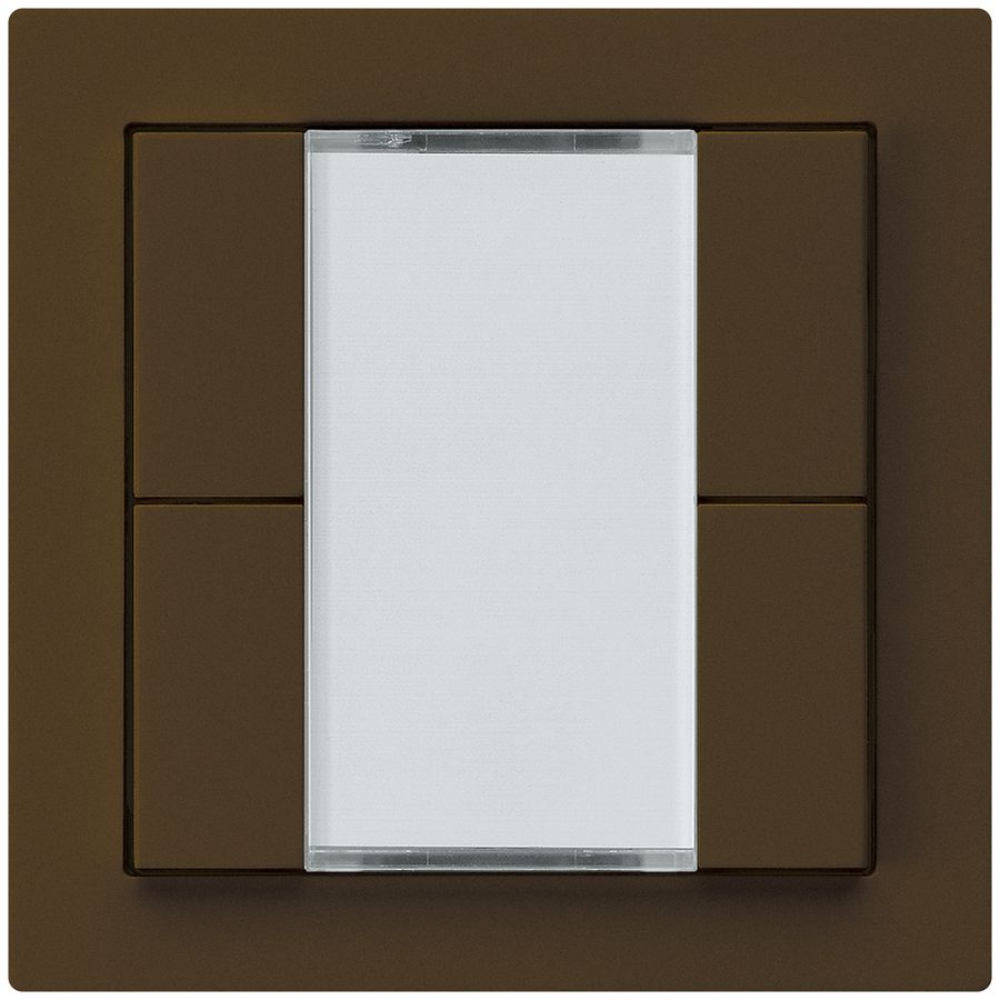 Poussoir ENC kallysto A KNX 4× s/e-link brun