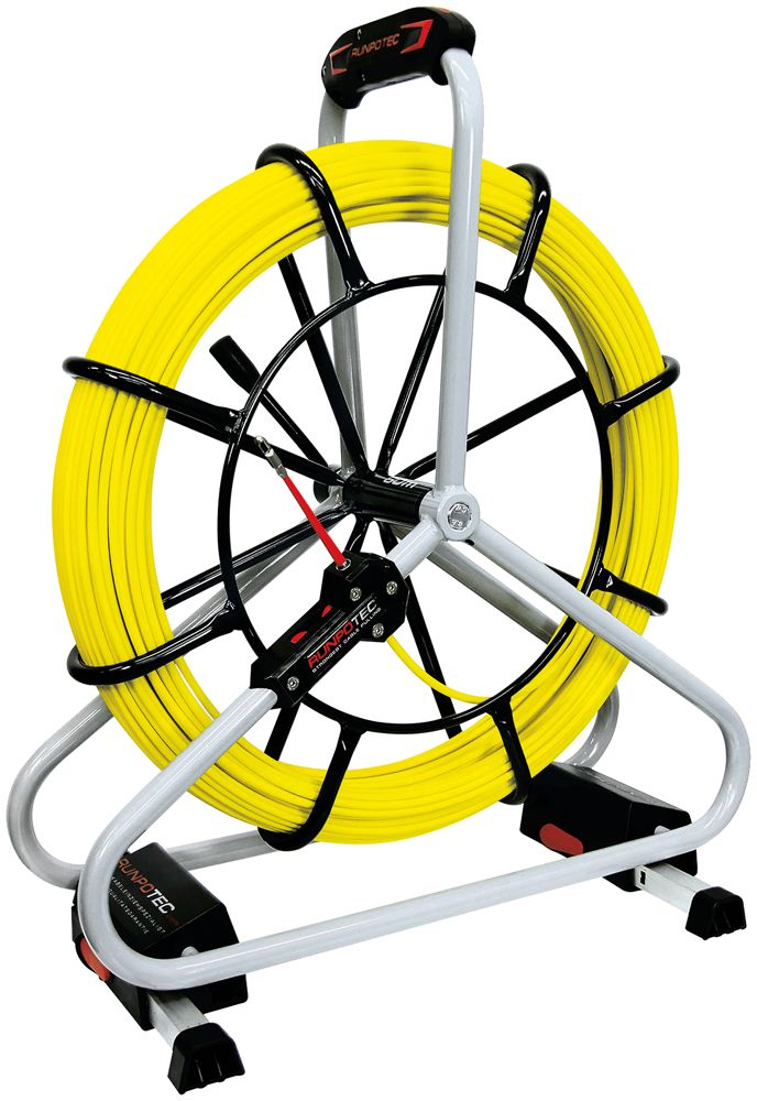 Kabeleinziehgerät Ø6mm, 50m Profi, Haspel, Gewinde RTG6mm