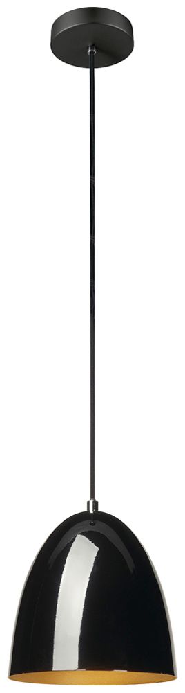 Pendelleuchte SLV PARA CONE 20 E27 1×60W Ø201mm schwarz/gold