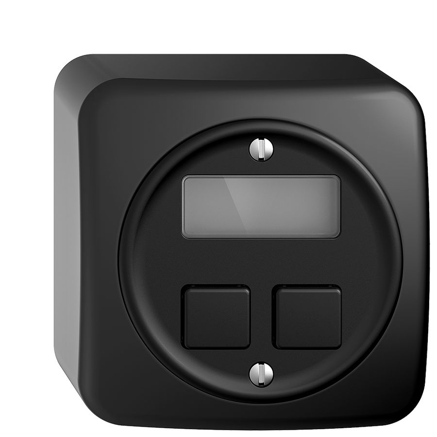 Termostato ambiente KNX AP STANDARDdue 2×con LED RGB, nero