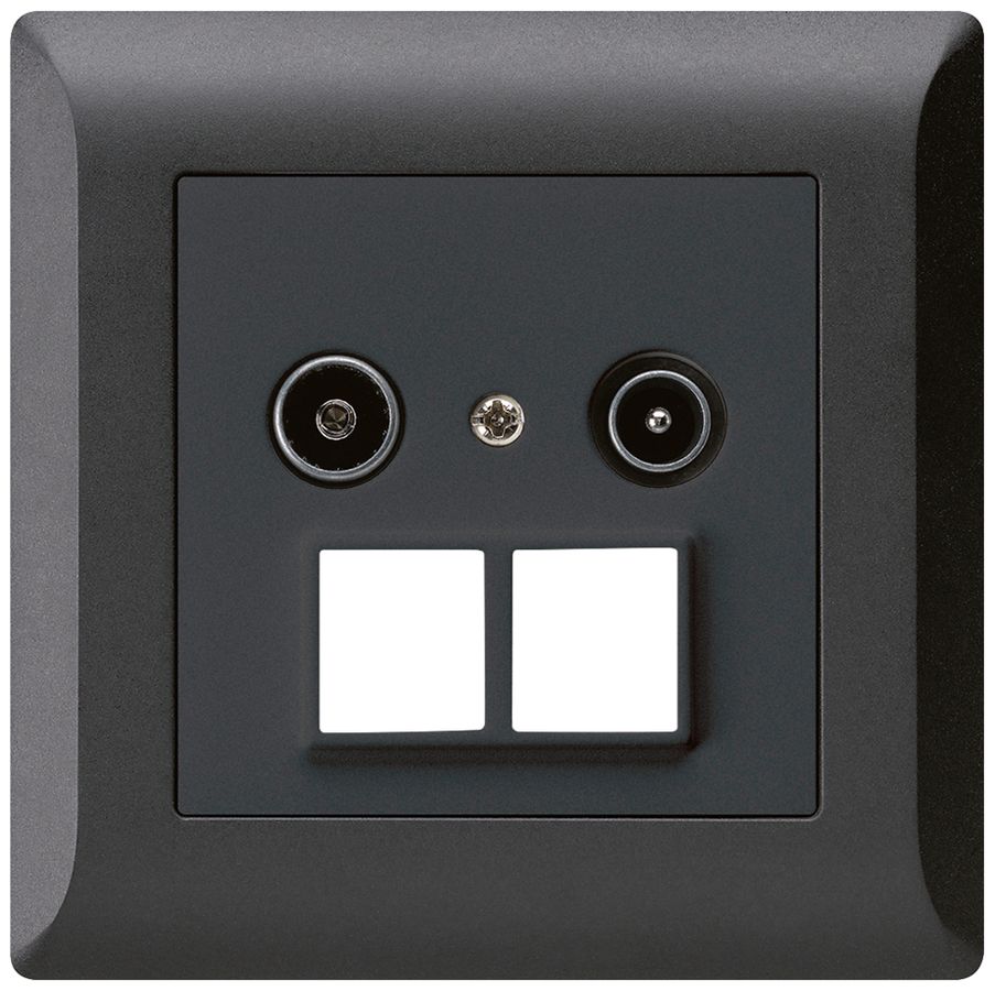 UP-Antennendose R/TV HMS kallysto.line 14dB schwarz