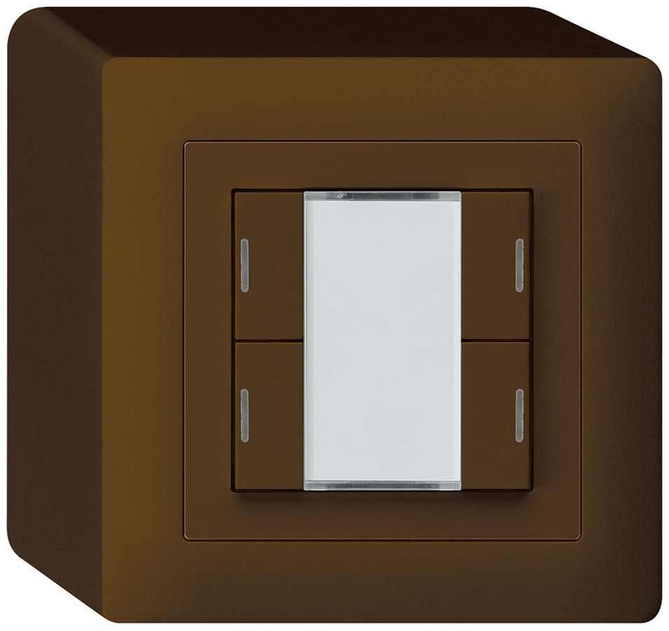 AP-Taster kallysto KNX 4×braun RGB LED s/e-link