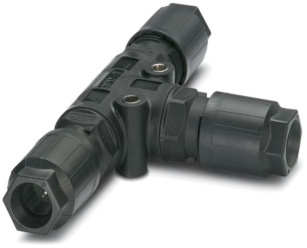 Distributore T QUICKON 4LPE 2.5mm² senza dado nero