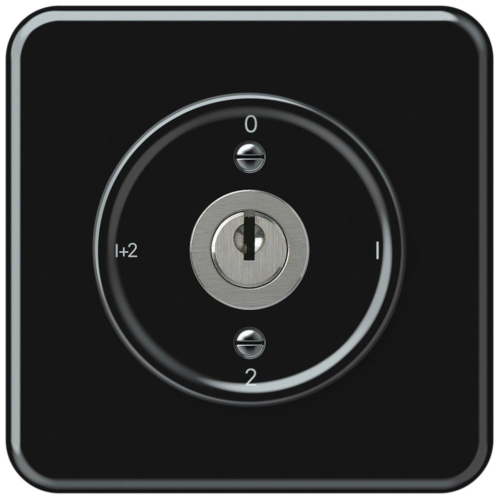 Interrupteur à clé ENC origin commut.série 1/1L 16A 250V 0-1-2-1+2 92×92mm no