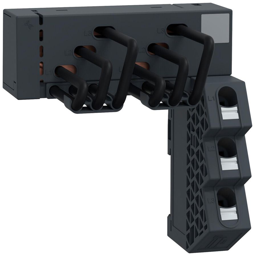 Connecteur de barres collectrices TeSys 3P 3Ph 63A 115mm noir