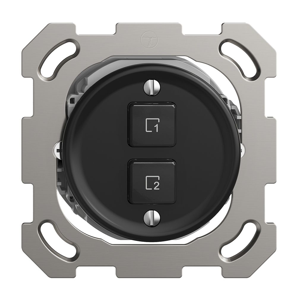 Pulsante scena INC 2 scene verticale/2T WLAN Sdue Wiser nero