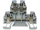 Borne de passage joignable Woertz 0.5…4mm² 32A 500V vis 2×2 rail DIN 35mm gr/bl