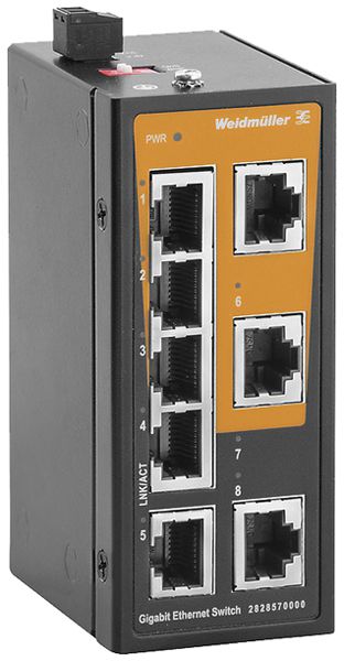 Switch WM IE-SW-ELB-08-8GT, 8×RJ45 GbE unmanaged