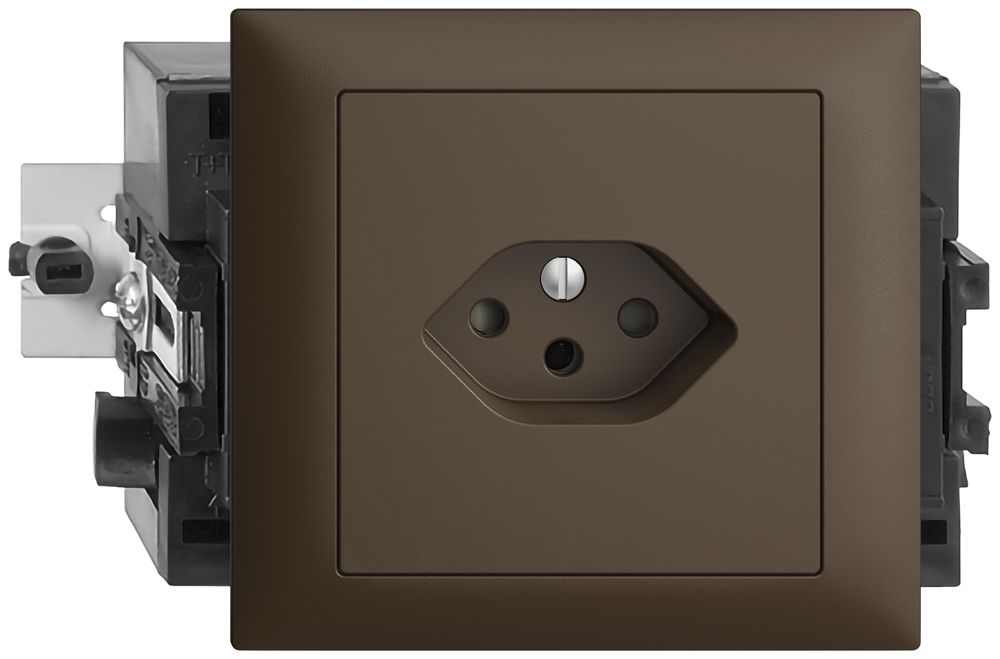 EB-Steckdose EDIZIOdue T13 coffee 49…69mm
