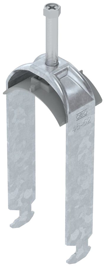 Fixation rapide BET 2056 pied à H mat.synthétique 46…52mm 2×câble acier Zn-ch-im