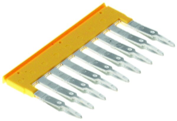 Querverbinder Weidmüller ZQV 2.5/9 gesteckt 9L 5.1mm isoliert 24A gelb