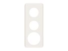 Abdeckplatte 3×1 2×43+58mm weiss