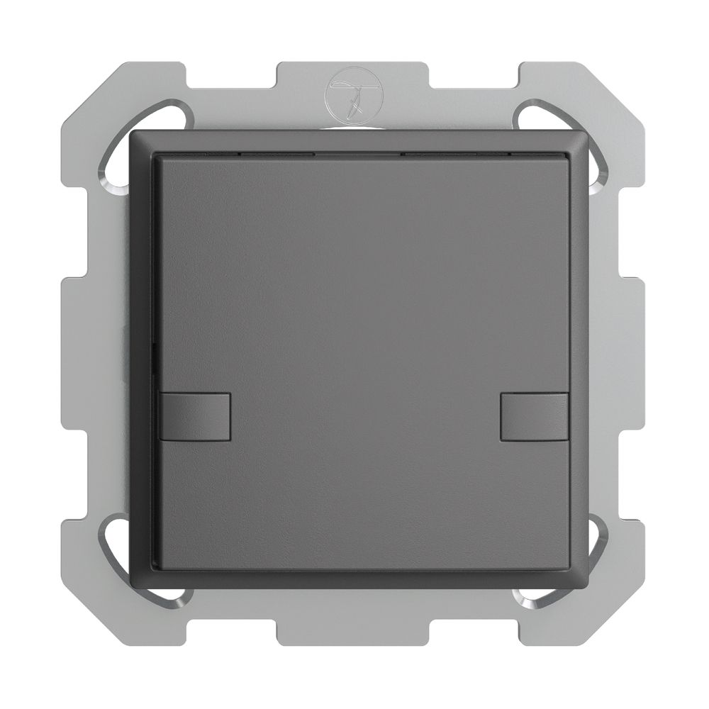 UP-KNX-Taster RGB EDUE, 250mW, o.LED, 1×Taste, 2×Tastenb., dgu