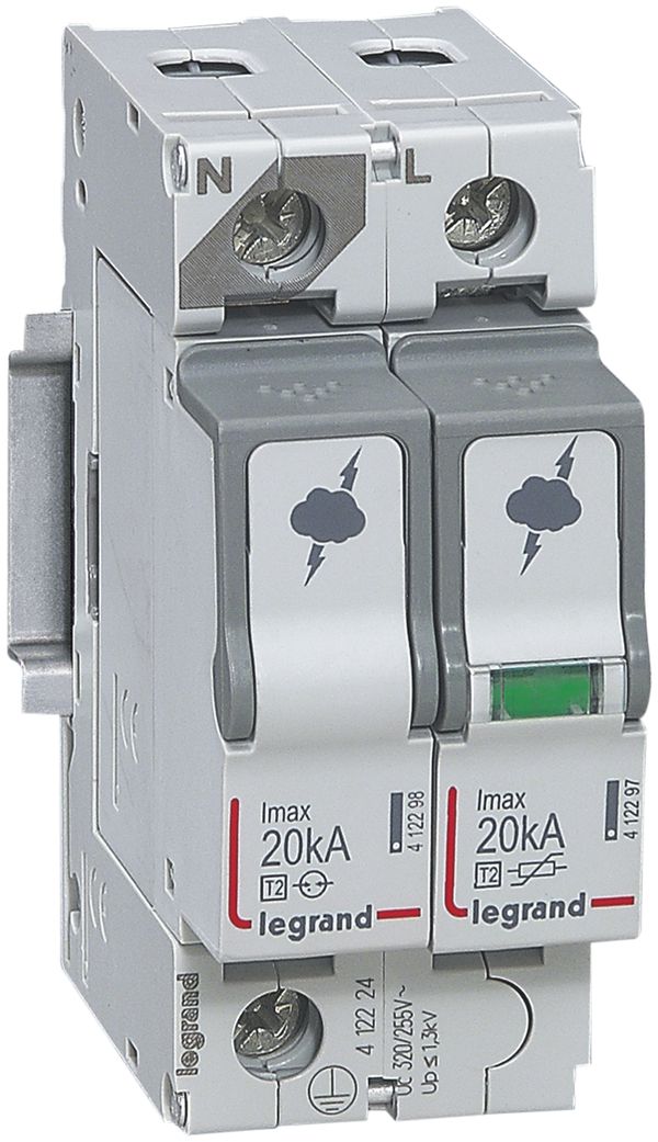 Überspannungsschutz Legrand T2 1L+N Imax.40kA