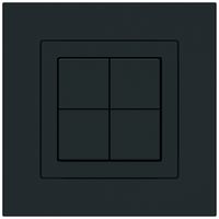 UP-KNX-Taster Hager BA kallysto.pro C 4-fach 94×94mm schwarz