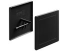 Steckdeckel HSB Weibel 130×130mm Design EDIZIO.liv Kunststoff schwarz