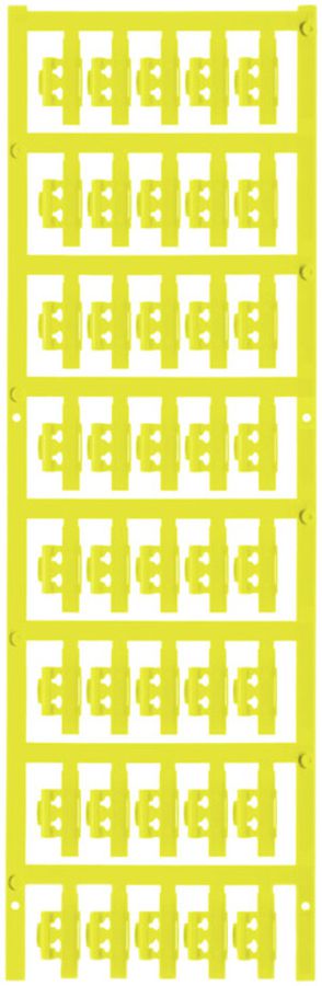 Marqueur de conducteur Weidmüller MultiCard SFC p.Ø1.5…2.5mm 21×5.8mm PA66 jaune