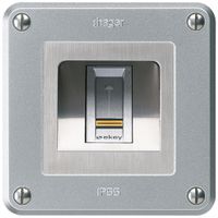 NUP-Fingerscanner Hager ekey robusto C aluminium