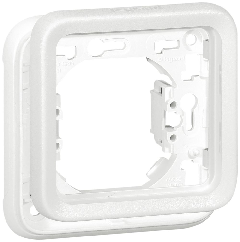 Placca di montaggio INC PLEXO 1×1 bianco