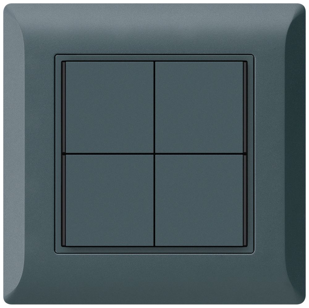 Poussoir KNX ENC KLI 4×touches 4×points actionnables LED anthracite