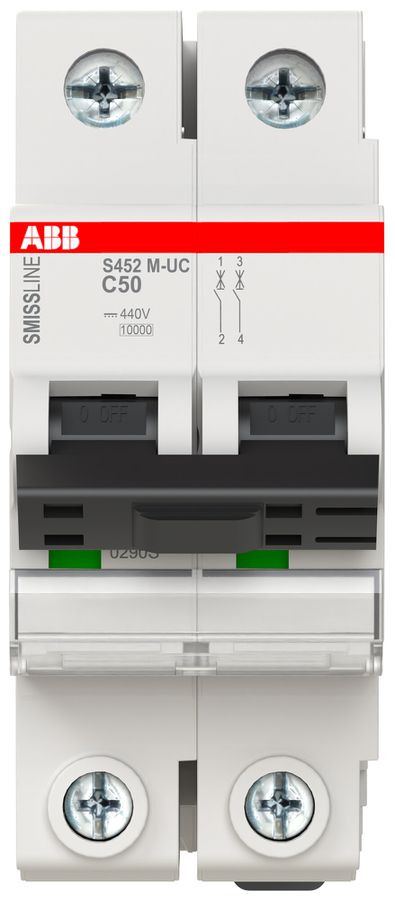 LS-Schalter SMISSLINE CLASSIC S452M-UCC 2×50A 220/440VDC (240/415VAC) 10kA