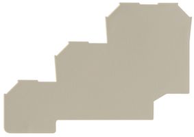 Plaque de fermeture Weidmüller DLI2.5 DB 65.65×1.5mm beige